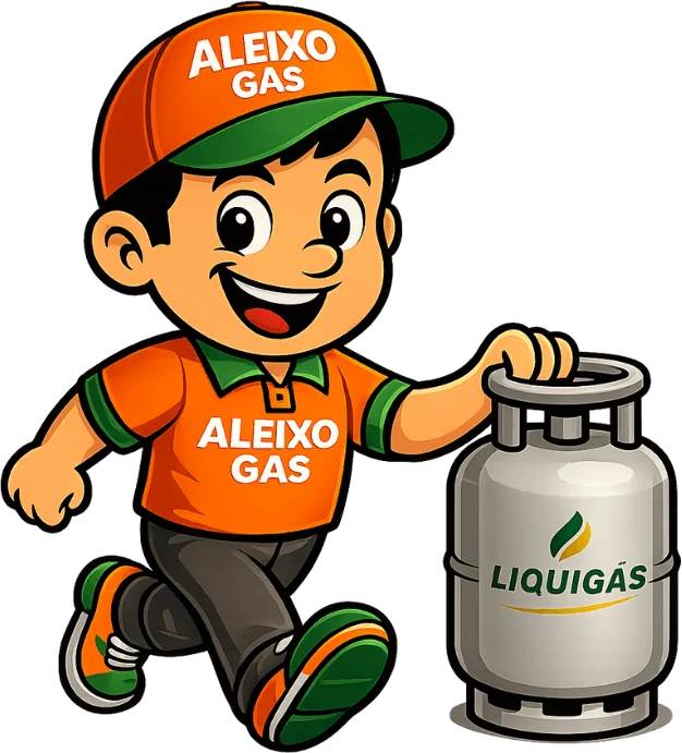 Mascote da Aleixo Gás, revenda Liquigás na Boca do Rio